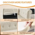 thumbnail image 3 of Aukfa Dog Beds for Medium and Large Dog, 33" Elevated Pet Sofa Bed Support up to 100 lbs, Beige, 3 of 6