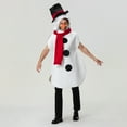 Awevudst Women Men Snowman Costume Long Sleeve Snowman Outfit for ...