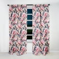 thumbnail image 4 of Designart "Pink Floral Daydream I" Botanical Traditional Curtain, Floral Single Panel, 4 of 6