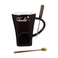thumbnail image 3 of Juego de olla para fondue, olla para derretir chocolate, taza para derretir chocolate, taza para fondue Marrón, 3 of 9