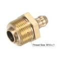 thumbnail image 3 of Uxcell Brass Straight Hydraulic Grease Fitting Accessories M14 x 1mm Thread 5 Pack, 3 of 5