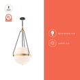 thumbnail image 2 of PD406418BGGO-Alora Lighting-Harmony - 4 Light Pendant-35.75 Inches Tall and 17.5 Inches Wide-Brushed Gold Finish-Glossy Opal Glass Color, 2 of 7