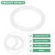 thumbnail image 2 of Uxcell 30-Pack Aros para Atrapasueños, Aros Redondos de Plástico de 1.5 Pulgadas para Macramé Floral para DIY de Corona de Boda Blanca 0.2 Pulgadas, 2 of 6