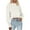 White, variant on biudgviw Cropped Sweatshirts for Women Crew Neck Fleece Lined Pullover Long Sleeve Cute Crop Tops Going out Fall Clothes