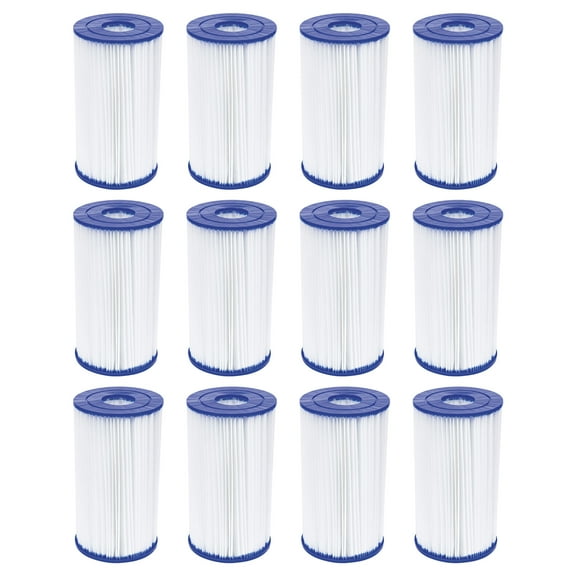 Bestway 58095E Filter Pump Cartridge Replacement Type IV/Type B (12 Pack)