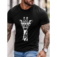 thumbnail image 2 of Men's T-Shirt,Short Sleeve Tee Shirt Casual Tops Funny Giraffe Crew Neck T Shirts for Men, 2 of 8