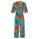 thumbnail image 5 of Vestido de Verano de Manga Corta para las Mujeres Hawaiana Unisex Impresión Casual Cuello en V Atrás Cremallera Bolsillo Lateral Overalls, 5 of 5