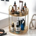 thumbnail image 3 of Estante de maquillaje Bsvklp giratorio 360 grados almacenamiento Doméstico capas Dobles amarillas, 3 of 9