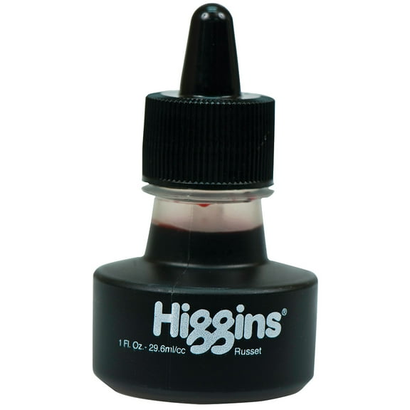 Higgins Dye-Based Drawing Ink - 1 oz, Russet, Waterproof, Dye-Based Ink