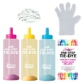 thumbnail image 3 of Tulip Classic 3-Color Tie-Dye Kit - One-Step Fabric Dye Set in Fuchsia, Yellow & Turquoise, 3 of 4
