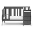 thumbnail image 4 of Storkcraft Portofino 5-in-1 Convertible Baby Crib and Changer, Gray, 4 of 16
