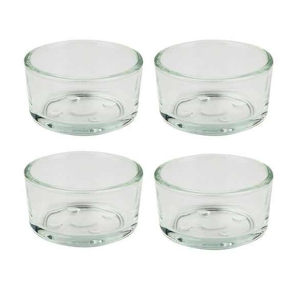 4pcs Pet Reptile Feeder Water Food Glass Bowl Cup Lizard Turtle Cricket Basin Feeding Supplies (Picture 1)