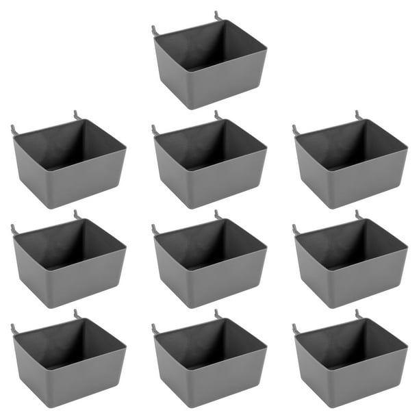 10Pcs Pegboard Box, Pegboard Bin Kit, Pegboard Basket Storage Organizer