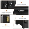 thumbnail image 5 of Demi Bonn 49" Accent Storage Cabinet, Bathroom Cabinet, Pantry Cabinet with Adjustable Shelves, Black, 5 of 10