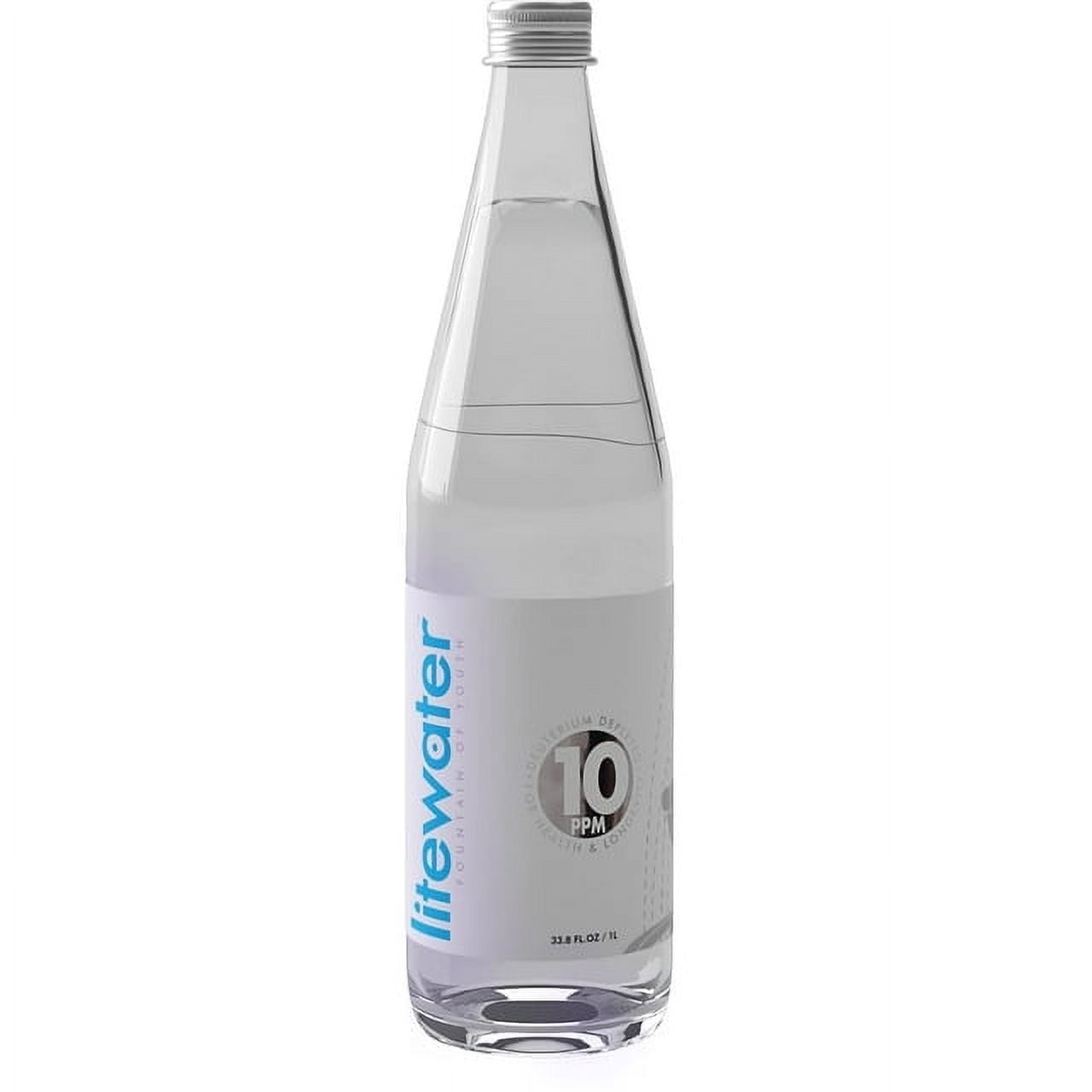 Litewater 10 ppm Deuterium Depleted Water (DDW) Bottled Water - Pack of 6 Bottle -Pure Water To Boost Energy and Improve health