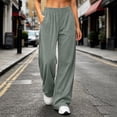 thumbnail image 5 of Zynoxe Womens Corduroy Pants Fall Warm Comfortable Elastic Waist Wide Leg Pants Casual Straight Relaxed Plus Size Sweatpants with Pockets Gray M, 5 of 7