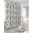thumbnail image 3 of Shower Curtains Fresh Fruit Bath Curtain Green Leaves Plant Waterproof Bathroom Shower Curtain Set with Hooks Decoration 72 x 72 Inches, 3 of 7