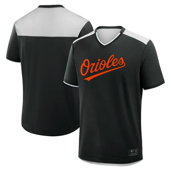 Men's Fanatics Black Baltimore Orioles Walk Off V-Neck T-Shirt