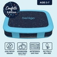 thumbnail image 3 of Bentgo Kids 5-Compartment Lunch Box - Confetti Design for School, Ideal for Ages 3-7, Leak-Proof, Drop-Proof, Dishwasher Safe, & Made with BPA-Free Materials (Confetti Edition - Abyss Blue), 3 of 8