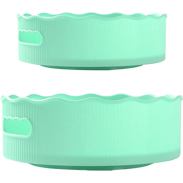 Juego de 2 contenedores organizadores giratorios Lazy Susan, organizador de despensa para gabinete, estante giratorio para especias para cocina, refrigerador, encimera, dormitorio, oficina en casa,