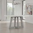 thumbnail image 1 of Carolina Rectangular Concrete Top Bar Table with Brushed Acacia Base in Grey, 1 of 5