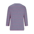 thumbnail image 5 of Inverlee Button Up Shirts Women Summer 3/4 Sleeve Tops Dressy Casual Plus Size Solid Color T Shirts Classic Holiday Tunic Blouse Clearance, 5 of 6