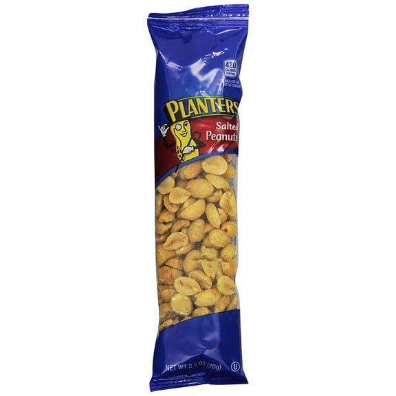 (Price/Case)Planters Salted Peanut 2.5 Ounce Tube - 15 Per Pack - 3 Per Case