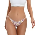 thumbnail image 1 of Gibobby Calzones de encaje para mujer 2023 Nuevos pantalones estampados sin rastro con banda lateral transparente para mujer(B,G), 1 of 4