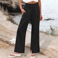 thumbnail image 2 of Avtoify Womens Pants Dressy Casual Loose High Waisted Ankle Tied Drawstring, 2 of 7