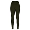 thumbnail image 6 of GEWSEY High Waisted Leggings with Pockets for Women Full Length Capri Buttery Soft Stretchy Yoga Pants (Dark Green, XXL), 6 of 9