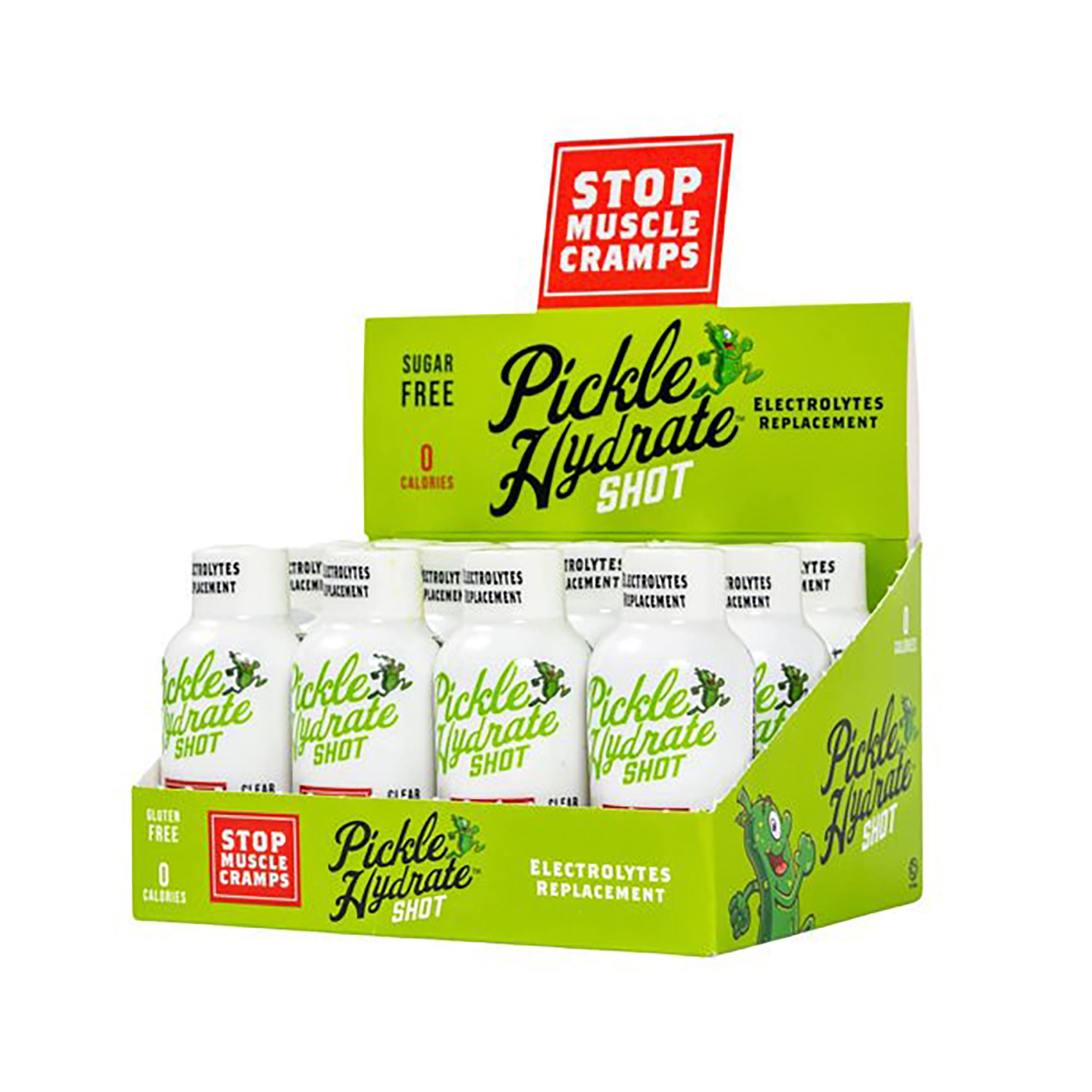 Pickle Hydrate Shot for Cramps Relief Electrolyte Replacement Pickle Juice Drink Extra Strength