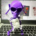 thumbnail image 2 of SUNSIOM Figurines de Squelettes Imprimés en 3D Squelettes Dansants à Remonter Décoration d'Halloween, 2 of 6
