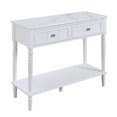 thumbnail image 2 of French Country Two-Drawer Hall Table with Shelf in White Wood Finish, 2 of 5