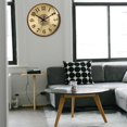 thumbnail image 3 of Metal Wall Hanging Clock Minimalism Silent Non-Ticking Mist Round Battery Operated Easy to Read for Home Bedroom Office Kitchen Decoration Superficie de latón E BLESIY Reloj de pared, 3 of 7