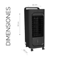 thumbnail image 3 of Calefactor Eléctrico para hogar climatizador de torre Regulación de 3 velocidades Pantalla LED con control remoto Refrigeración y calefacción Sistema silencioso, 3 of 5