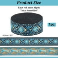 thumbnail image 6 of 10Yards Jacquard Ribbon 1-7/8 Inch Wide Flat Embroidery Polyester Ribbons Floral Woven Trim Boho Lace Fabric, 6 of 9