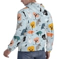 thumbnail image 6 of Uemuo Elephant Tree Pattern Men's Hoodie - Casual Pullover Hoodie with Kangaroo Pocket, Stylish Hooded Sweatshirt for Everyday Wear-4X-Large, 6 of 7