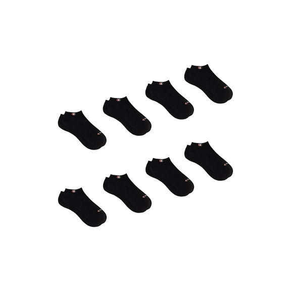 Champion Women’s Wear 360 No Show Cushioned Socks, 8 Pack, Sizes 4-10