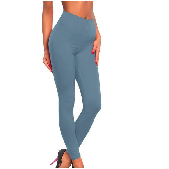 ZVAVZ Yoga Pants for Women,Ladies Elastic High Waist Yoga Pants Tight Peach Hip Yoga Pants Solid Sports Running Leggings for Women 2025 Trendy Flash Sale Of The Day Navy XL