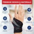thumbnail image 5 of Dr. Arthritis Doctor Developed /Wrist Wrap/Carpal Tunnel/Wrist Support/Wrist Splint/Hand Brace -F.D.A. Medical Device & Doctor Handbook- Night Support for Women Men-Right & Left Hands, 5 of 7