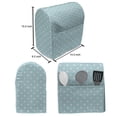 thumbnail image 4 of Pale Blue Stand Mixer Cover, Classic Polka Dots Vintage Design Cottage Country Art Print, Kitchen Appliance Organizer Bag Cover with Pockets, 5 Quarts, Pale Blue White, by Ambesonne, 4 of 4