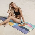 thumbnail image 5 of Lsque Bluey Pattern Microfiber Bath Beach Towel Silver Fox Velvet Beach Towel Oversized Quick Dry Absorbent for Pool Swimming Bathroom 27.5x55in, 5 of 5