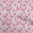 thumbnail image 1 of oneOone Silk Tabby Light Pink Fabric Animal Sewing Fabric By The Yard Printed Diy Clothing Sewing Supplies 42 Inch Wide, 1 of 5