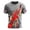 Grey, variant on Mens Polos Shirts British Patriotic Jack Print Short Sleeve Blend Mens Undershirts,Red,3XL