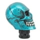 thumbnail image 5 of Cabeza de cambio de marchas de calavera, perilla de palanca de cambios de resina, mango de palanca de cambios de transmisión de coche para la mayoría de los vehículos manuales, color verde, 5 of 5