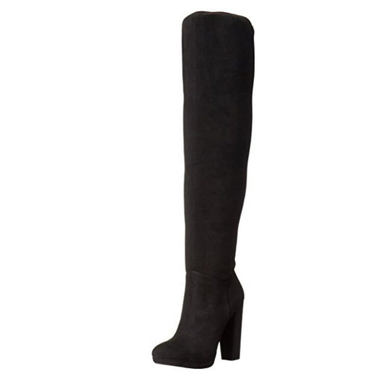 Jessica Simpson Women s GRANDIE Winter Boot BLACK SUEDE 8 Walmart