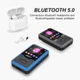 thumbnail image 6 of MUSICOZY 32GB MP3 Player with Bluetooth 5.0,Portable Clip Music Player with Radio, Pedometer, Voice Recorder,Earphones,Support Support up to 128GB, Mini Sport MP3 MP4 for Running Gym Students (Blue), 6 of 7