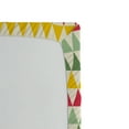 thumbnail image 3 of Ambesonne Geometric Fitted Sheet, Triangles Colorful, Twin Size, Dark Coral Pale Green, 3 of 3