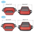 thumbnail image 6 of Unique Bargains Collapsible Colander Set Silicone Foldable Food Strainer for Vegetables Red, 6 of 6