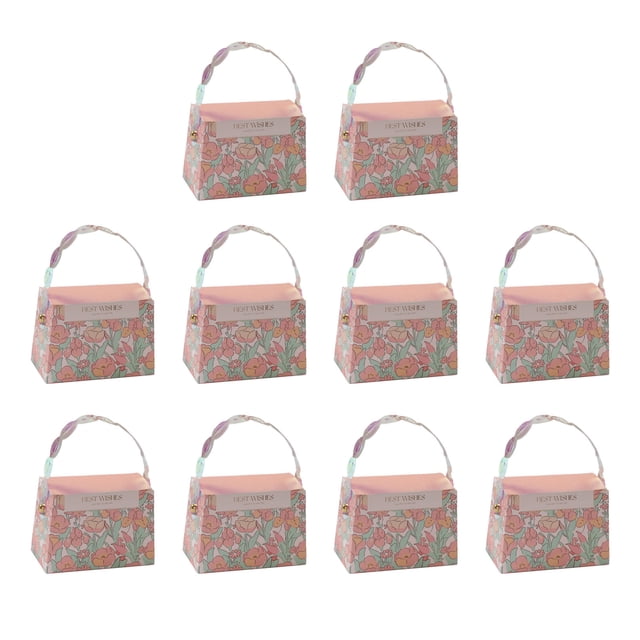 Bolsa portátil para dulces de boda, 10 piezas Caja de dulces de boda de mano para dulces de boda Caja de dulces para bodas Estándares líderes en la industria
